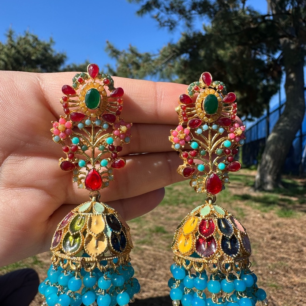 Elegant Multicolor Dangle Earrings